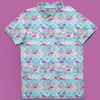 Flamingo Floral Golf Polo T-Shirt Gift