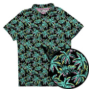 The Palmer (Dark) men's golf polo front view