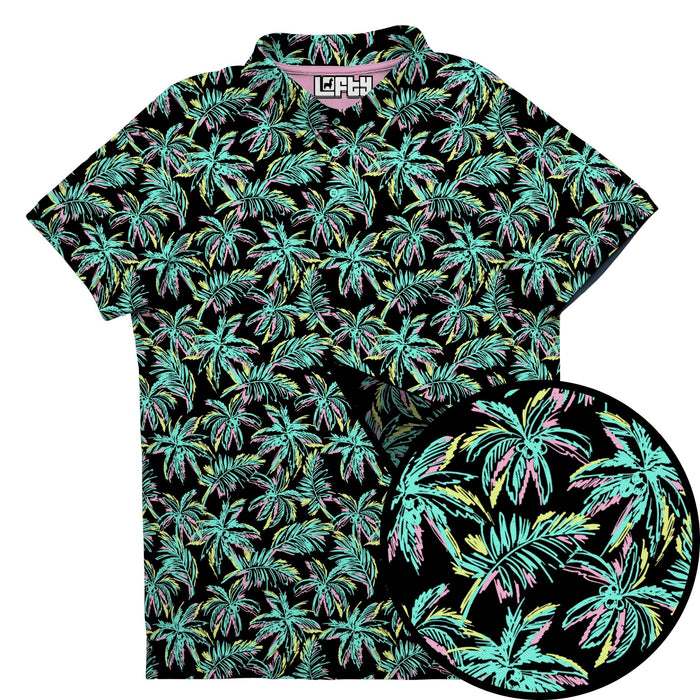 The Palmer (Dark) men's golf polo front view