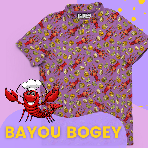 Bayou Bogey | Crawfish/Mudbug Boil Golf Polo for Men