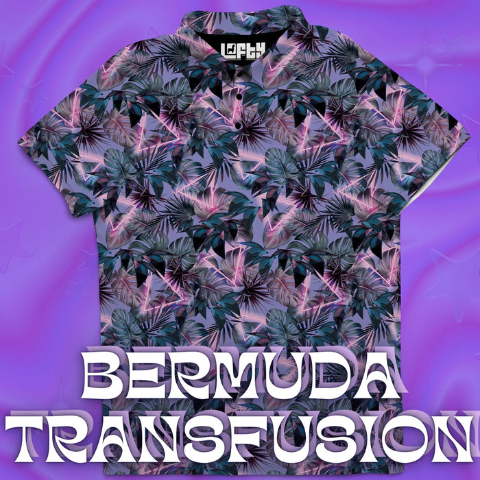 Bermuda Transfusion men's golf polo detail 2