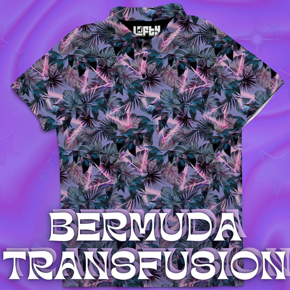 Bermuda Transfusion | Floral Golf Polo for Men (RELAXED FIT)