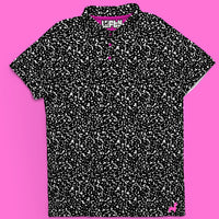 Thumbnail for Black-White Retro Golf Polo for Men