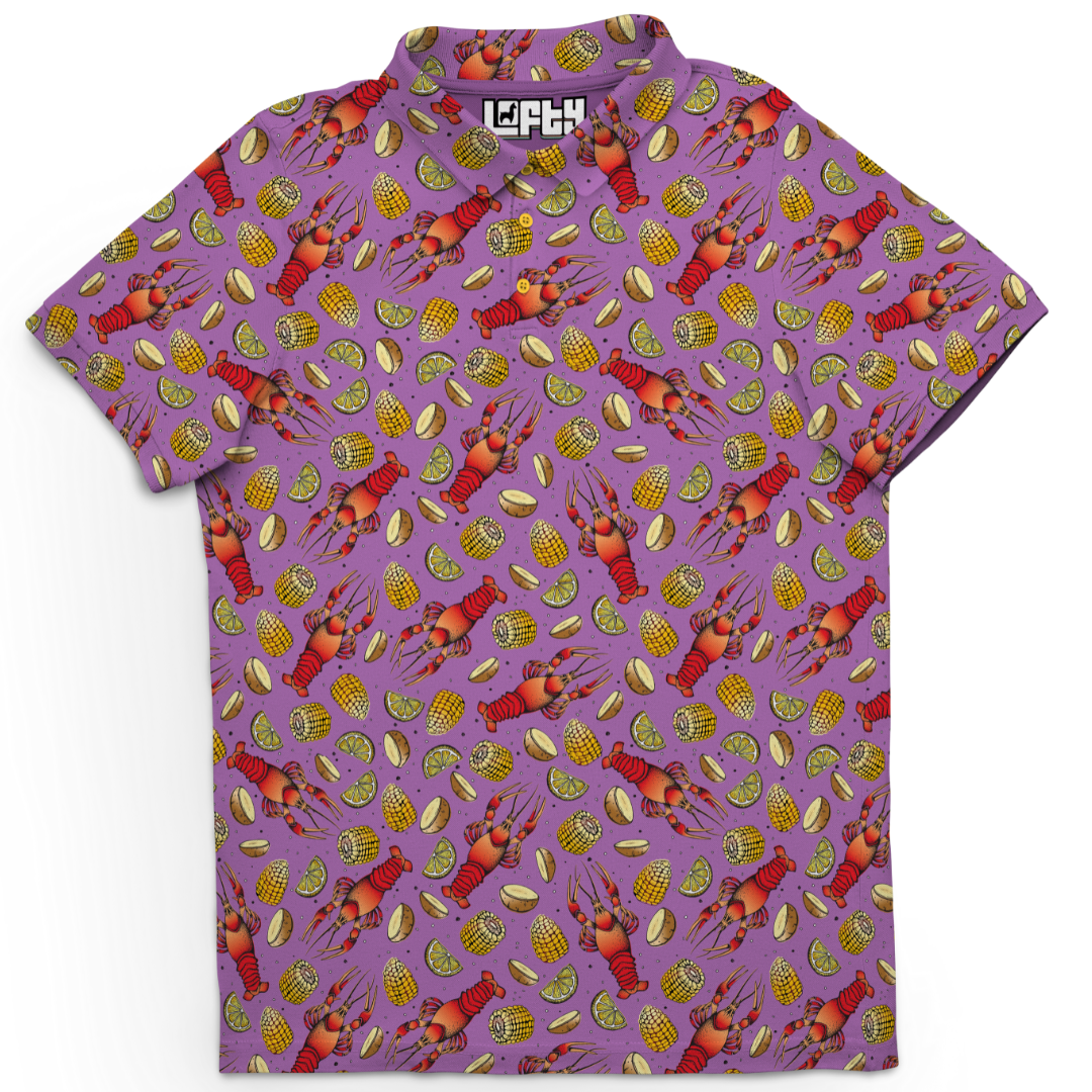 Bayou Bogey men's golf polo detail 4