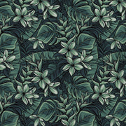 Greenskeeper (Green Floral) men's golf polo detail 4