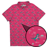 T-Wrecked men's golf polo detail 3