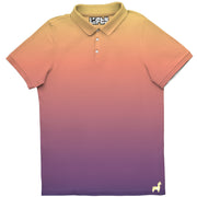 Tequila Sunrise men's golf polo detail 5
