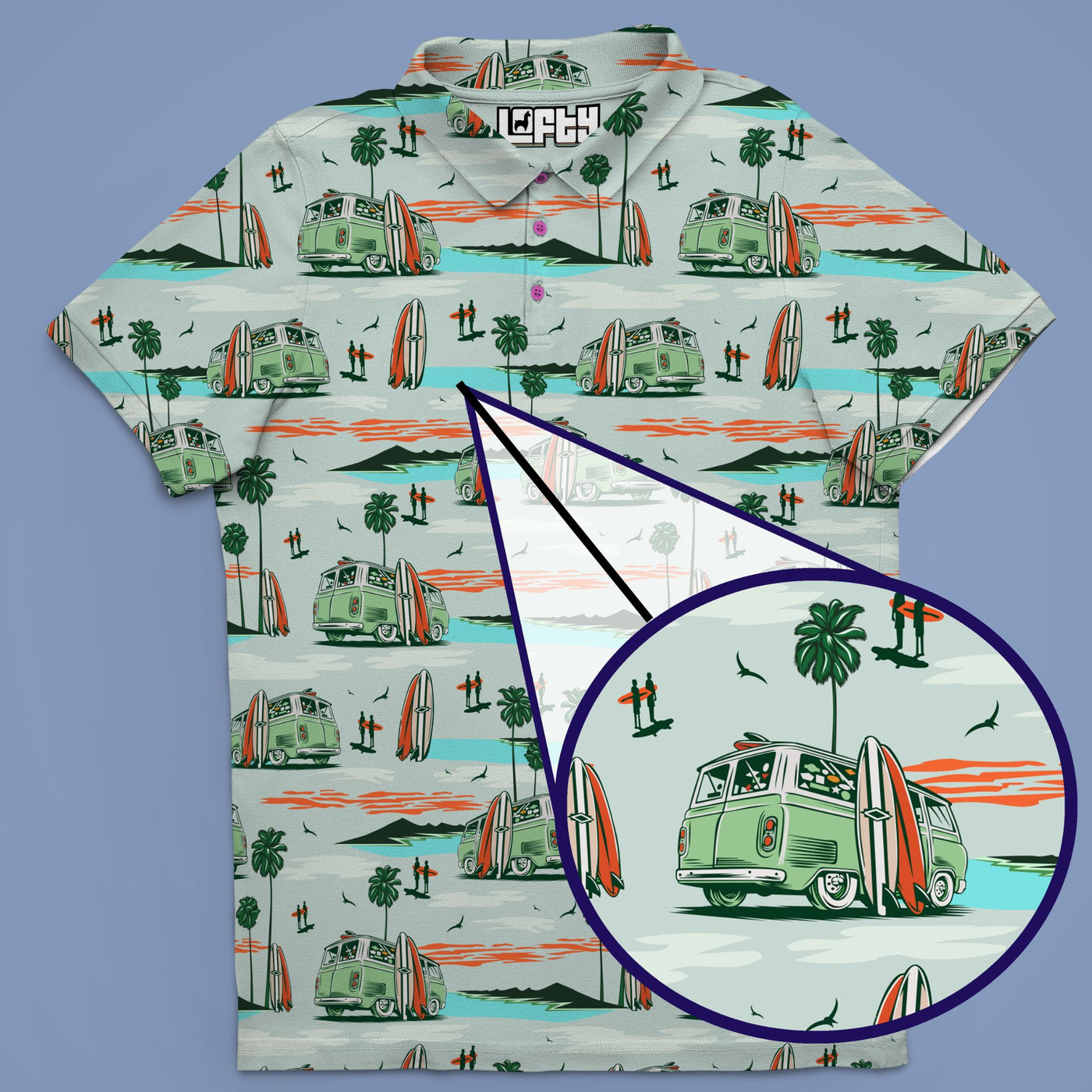 Its bussin summer beach golf polo for men