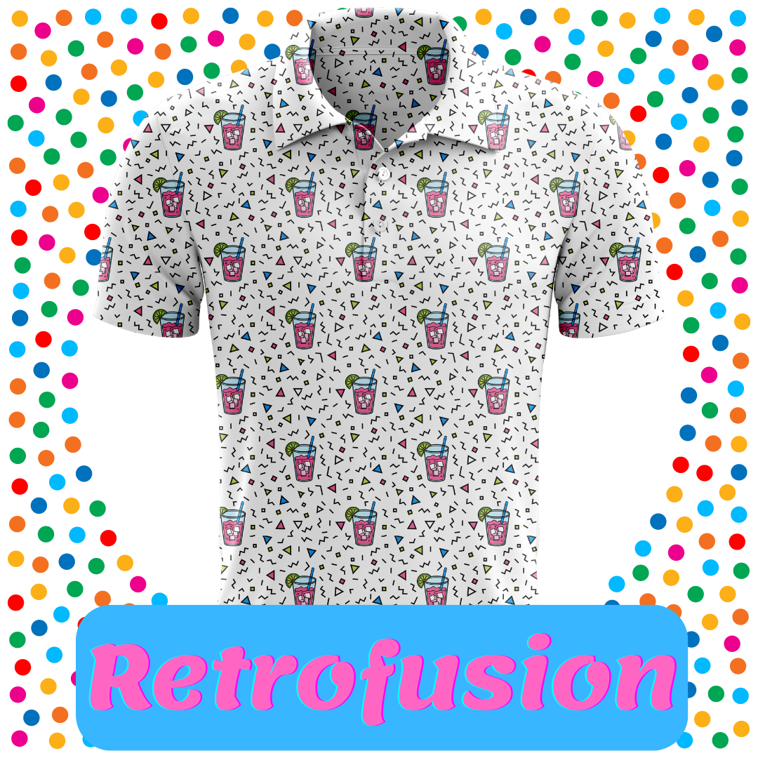 Retrofusion | 90's Retro/Transfusion Golf Polo for Men