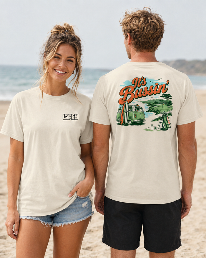 It's Bussin' Golf T-Shirt funny golf t-shirt front view