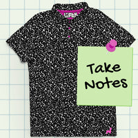 Thumbnail for Black-White Retro Golf Polo for Men