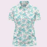 The Palmer Ladies (Light) | Neon Palm Tree Golf Polo for Women