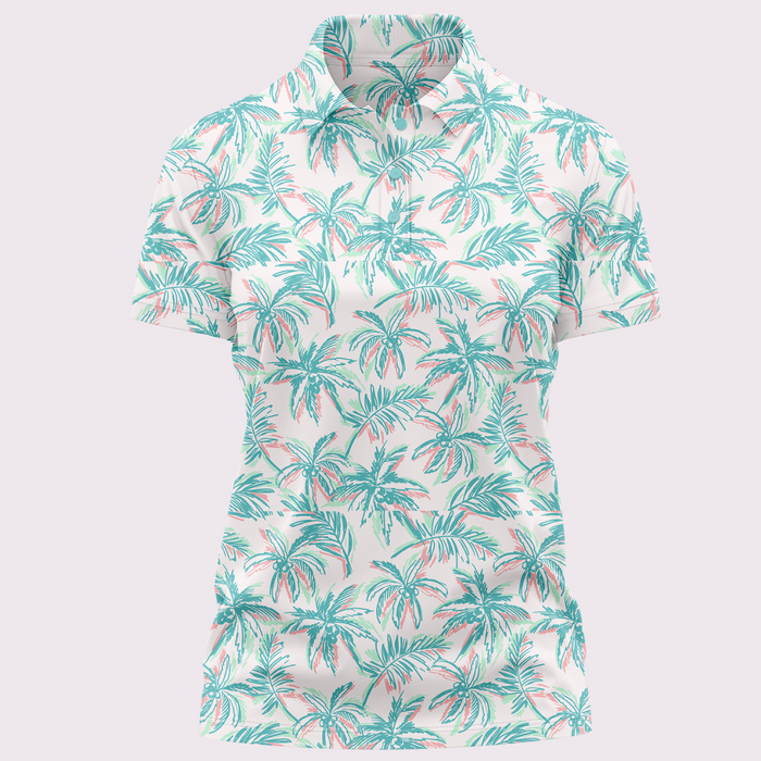 The Palmer Ladies (Light) women's golf polo front view