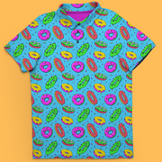 Hole In One More, Please men's golf polo front view