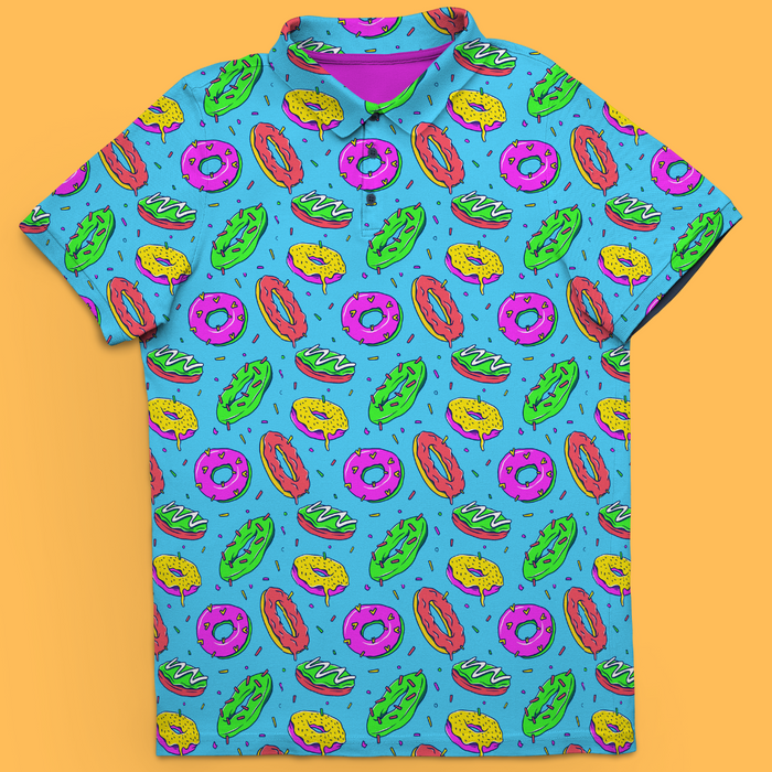Hole In One More, Please men's golf polo front view