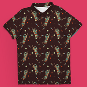 Outer Bounds men's golf polo front view