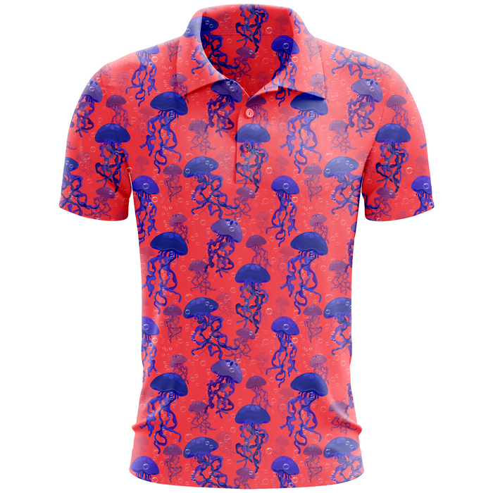 Don't Be Jelly men's golf polo front view