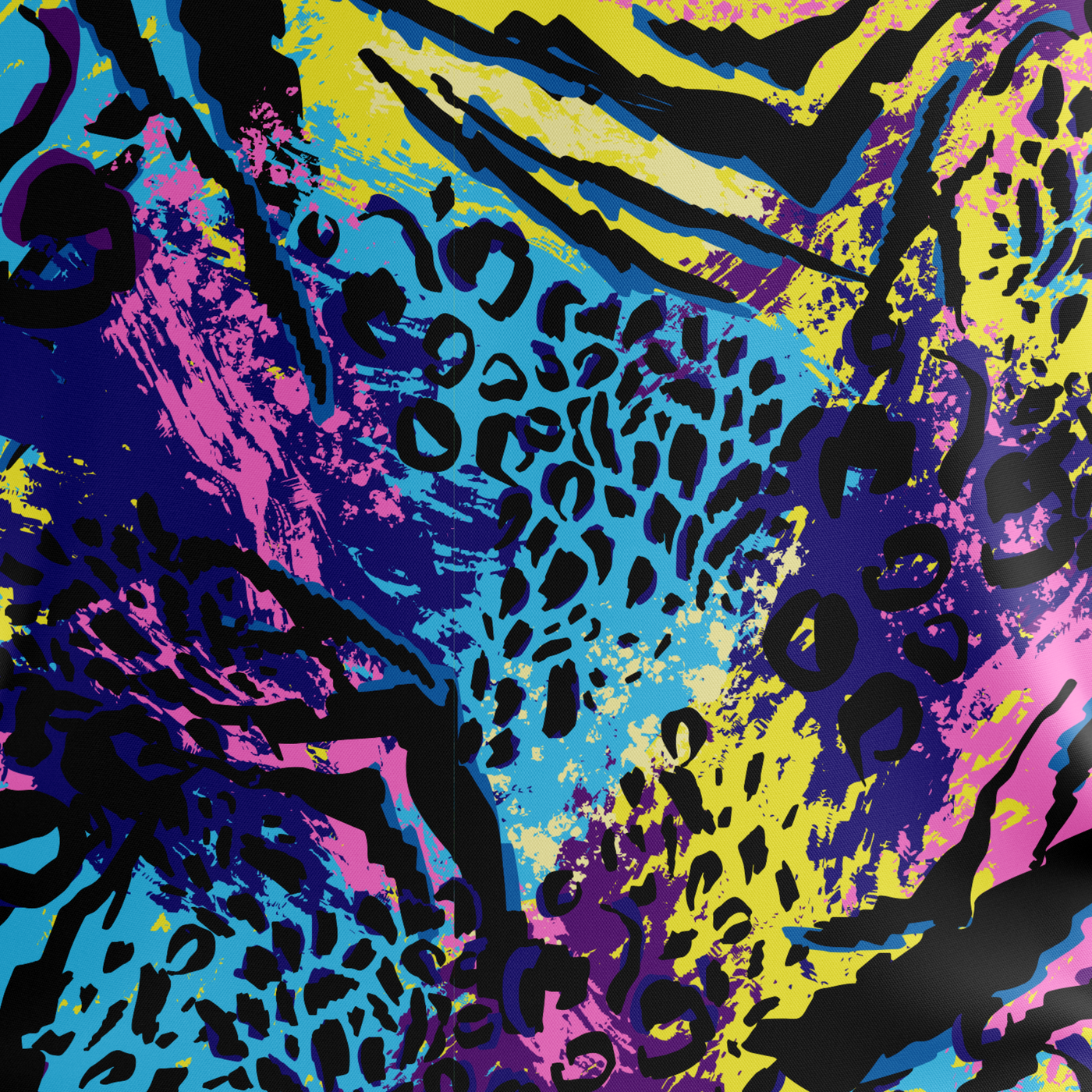 Wild 80s Theme Animal Print Golf Polo for Men