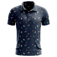 Pixel Perfect | 8-Bit Retro Golf Polo for Men