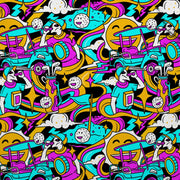 The "Golf Trip" | Funky Psychedelic Golf Polo for Men | Fathers Day Golf Gifts