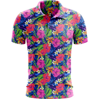 Thumbnail for The Bogey Bouquet | Floral Golf Polo for Men