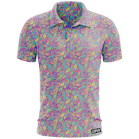 Thumbnail for Fairway Feathers | Feather Camo Pattern Golf Polo for Men