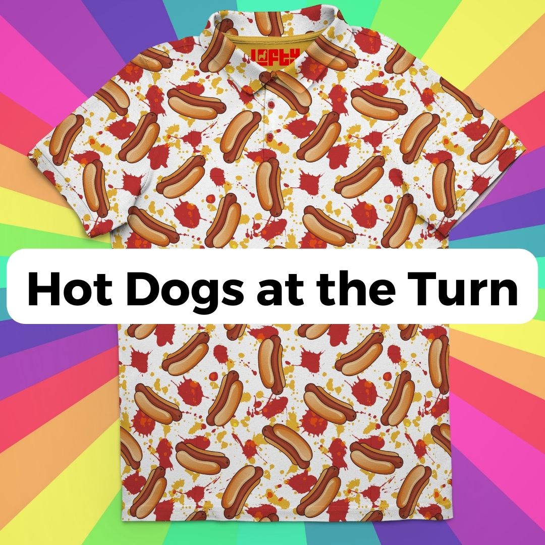 Funny Hot Dog Golf Polo for Men