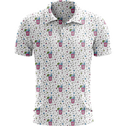 Retrofusion men's golf polo detail 4