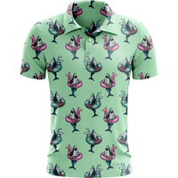 In the Shark Tank | Llama/Shark Aquatic Golf Polo for Men